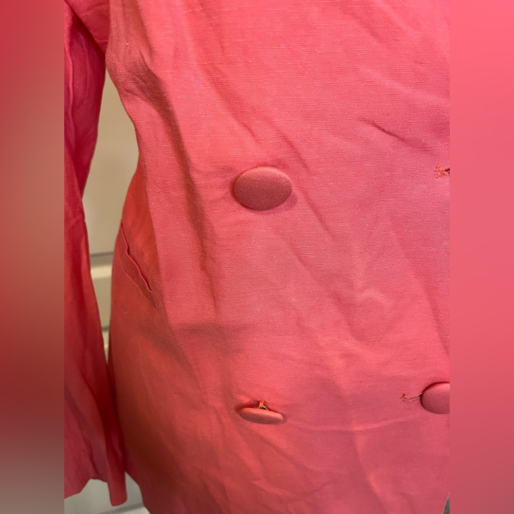 Steve Madden Orange Double-Breasted Blazer - Picture 4 of 8